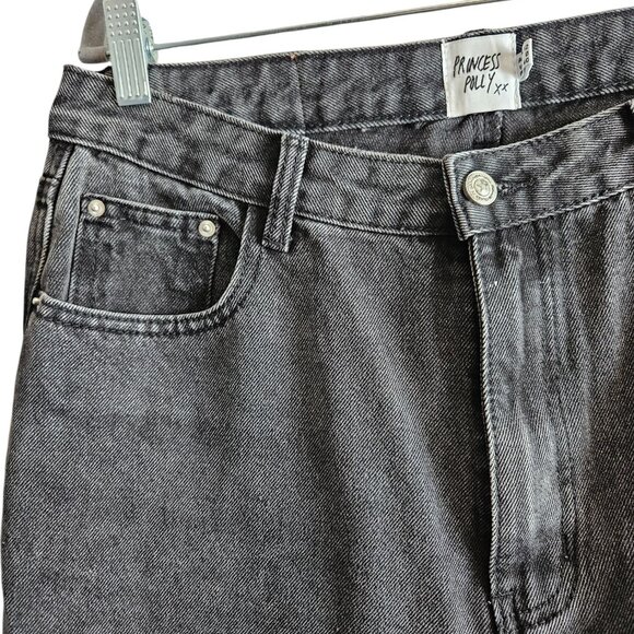 Princess Polly Wide Leg Washed Denim - Picture 3 of 7